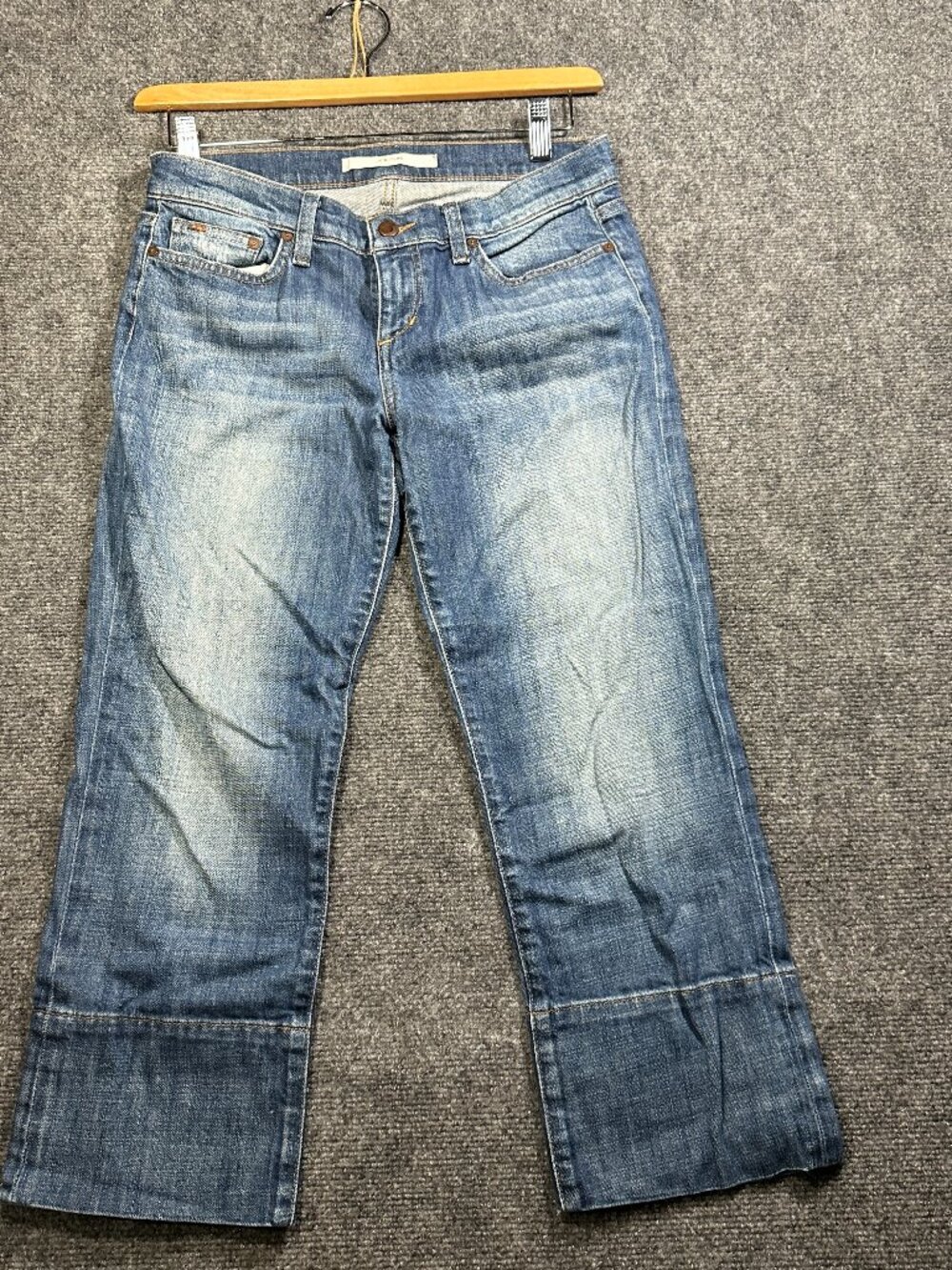 Joes Jeans Womens 28 Socialite Kicker Cotton Stretch Medium Wash Crop Pockets